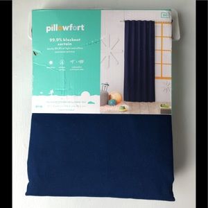 Pillowfort Blackout Curtain - Navy Twill